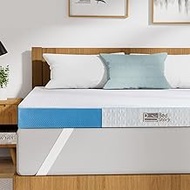 BedStory Gel Topper 140 x 200 cm - 7.6 cm Height Gel Mattress Topper H3/H4 Made of Cold Foam Core, M