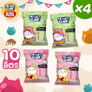 โมโม่แคท Momo Cat ทรายแมว ขนาด 10 ลิตร แบบ 4 ถุง 40 ลิตร (แพ็ค 4 ถุง)