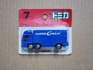 【米舖TOY】 全新 TAKARA TOMY TOMICA #7 Mitsubishi Fuso Super Great Truck 三菱 貨車 紅字 卡裝 車仔