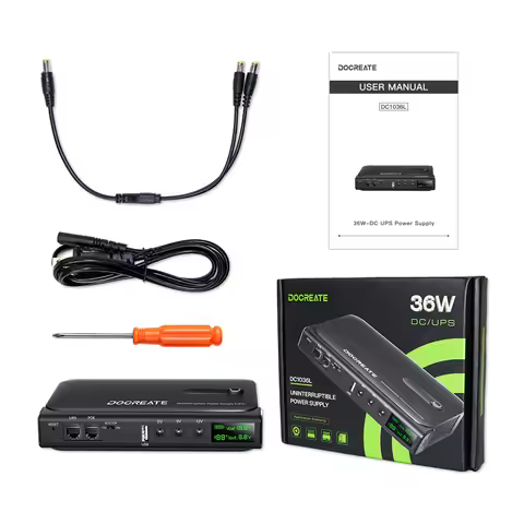 DC1036L 36W UPS Uninterruptible Power Supply 5V 9V 12V 24V WIFI Router Optical Backup Charger Withou