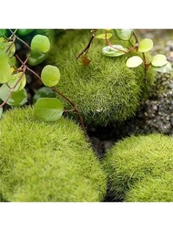 2/3/6/10入組樹脂模擬苔綠色草小人物,適用於diy仙女庭院,水族箱,戶外裝飾