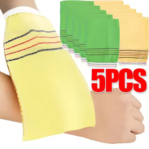 5/1Pcs Shower Bath Scrub Glove Korean Exfoliating Body Scrub Shower Towel Washcloth Portable For Adu