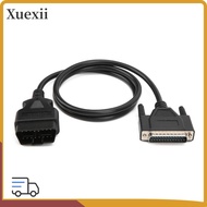 XUEXII OBD2 to DB25 Main Cable, ABS&Brass Male to Male Diagnostic Extension Cord, Professional 59.06