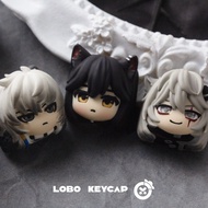 Arknights Keycap 3D Personalized Cute Cartoon MX Switch Resin Keycaps DIY Creative Lappland SilverAs