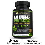 แคปซูลชาเขียวลดน้ำหนักสำหรับผู้ชายและผู้หญิง | EGCG 45% | เร่งการเผาผลาญ มังสวิรัติ