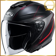 HJC Motorcycle Helmet Open Face Black/Red (Size: S) i30 Slight HJH215