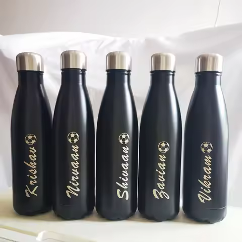 Personalized Kids Water Bottle with Name & Icon Kids Water Bottle - Back to School, Christmas & Birt