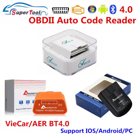 Code Reader Viecar Bluetooth 4.0 Viecar OBD2 ELM327 Bluetooth 4 Viecar OBD Car Radar Detector Viecar