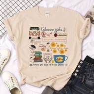 Gilmore Girls T-Shirt For Women Cartoon Haruku Japanese Clothing Summer Fashion Short Sleeve