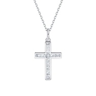 FANCIME Cross 18K Real Gold Necklace