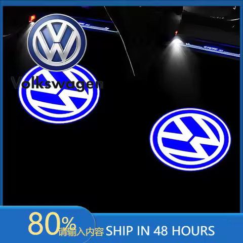 For VOLKSWAGEN VW 2PCs LED Welcome Projector Light Door Lamp For VW Golf 5 6 7 7N Touran CC Passat M