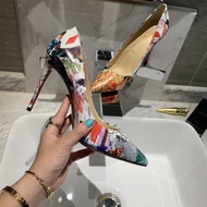 Luxury shoes women CCTN Colorful Flat 6.5cm.8.5cm.10cm.12cm heels kasut perempuan sneakers women