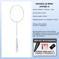 LI-NING AXFORCE 60 (4U) Series Badminton Racquet – Offensive-Oriented Single Racquet Carbon Fiber We