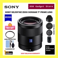 Sony SEL55F18Z FE 55MM F1.8 ZEISS Full Frame Prime Lens For Sony FE Mount Camera (1 Year Sony Malays