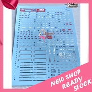 DALIN DECAL MG HEAVYARMS CHROME DECAL  W06