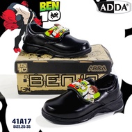 ADDA รุ่น 41A17 41A08 รองเท้านักเรียนผู้ชายสีดำ รองเท้านักเรียนลายการ์ตูน รองเท้านักเรียนลายBen10 รองเท้านักเรียนแบบแปะเทป
