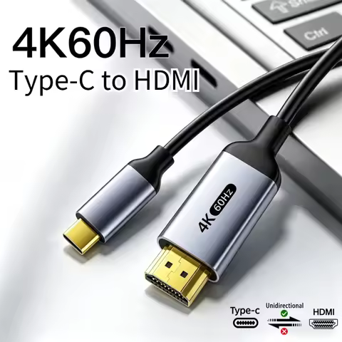 4K Type-C To HDMI Cable 4K@60Hz 2K@120Hz Type C HDMI Cables HDMI-Compatible Converter Adapter For Th