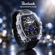 Berlink MoonPhase Space Legend – Jam Tangan Lelaki Multifunction Transparent Case | Men Watch transp