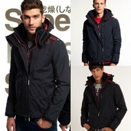 🌷Superdry極度乾燥男裝黑紅色衝鋒外套全天候超保暖連帽防水外套風衣男裝女裝大褸Pop Zip Hooded Arctic Sd Windcheater Jacket All weather fl