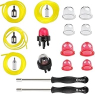 Compatible with 4 Size 4 Feet Long Small Engine Fuel Line, 188-12 530058709 Primer Bulb, Snap in Pri