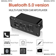 WHUEAL5 Bluetooth 5.0 MP3 Player 2x3W Decoder Board Speaker Car FM Radio Module