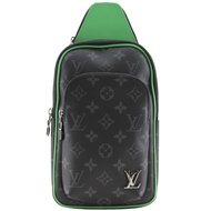 Louis LOUIS VUITTON Avenue Sling Bag PM Shoulder Bag M25891 x Monogram Eclipse Canvas Bamboo Green B