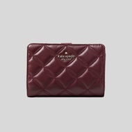 Kate Spade Natalia Medium Compact Bifold Wallet CherryWood WLRU6344