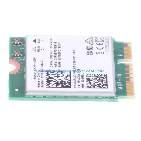 AX211NGW Fast Wireless Card Fast WiFi Networking Adapter CNVio2 Interfaces 2.4/5/6G Bluetoothcompati