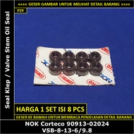 Toyota Corolla DX 1300 cc 4K KE70 Valve Seal 1979-1980 NOK Corteco BVS595-B0 VSB-8-13-6/9.8 Valve St