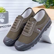 Spring Autumn Low-Top Men's Free Shoes Navy Blue One-Pedal Breathable Durable Four-Strand Casual Farmland Men Women Work