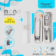 Flipper MONO | Portable Toothbrush Storage Box/Case for Travel, School, Office, Camping | 4in1 Compl