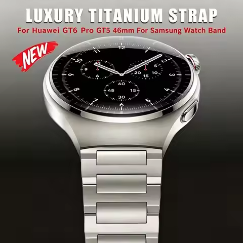 22mm Titanium Strap for Huawei Watch GT7 Pro GT6 GT5 GT4/3 46mm Ultimate Luxury Men Band for for Ama