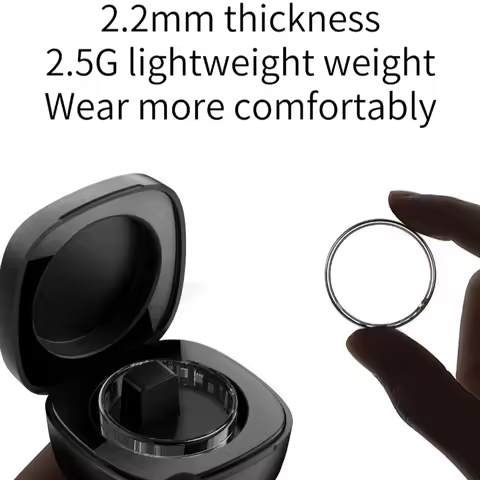 Qring R11 LED Display Ring Ladies Men's Stainless-steel Rings Oxygen Saturation Electronic Praise He