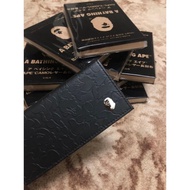 BAPE Wallet Black Original REAL 100% + BOX + Card