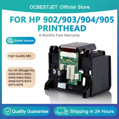 OCBESTJET Head Printhead for Hp 902 904 903 905 for Hp Officejet 6950 6960 6978 6951 6954 6958 6968 
