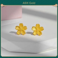 ASIX GOLD Bông Tai Hoa Anh Đào Cho Nữ Mạ Vàng 24K 18K Không Xỉn Màu Không Bong Tróc Không Dị Ứng Bùa