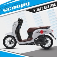 SCOOPY CYBER PUNK STICKERS SCOOPY CUTTING STICKERS