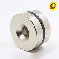 Nam châm tròn 40x5/10/20mm lỗ 6mm loại đất hiếm từ tính siêu mạnh N35