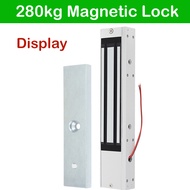 Gembok MAGNET ไฟฟ้า600LBS 280กก. DC12V ประตูเดียวไฟฟ้าควบคุมการเข้าถึง Gembok MAGNET กันน้ำมี/ไม่มีว