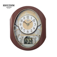 Đồng hồ treo tường Nhật Bản Rhythm Magic Motion 4MH439WU06 KT 38.4 × 47.0 × 13.9 cm Vỏ nhựa. Dùng Pi