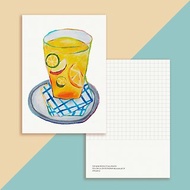 【夏日飲品提案】水果茶 金桔/蘋果/橘子 明信片 生日卡片 萬用卡