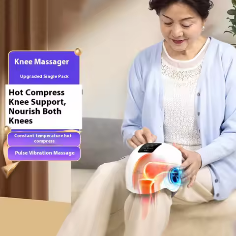 Electric Knee Massager Wireless Heated Knee Massager Wormwood Constant Temperature Hot Compress Vibr