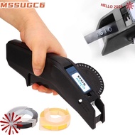 IMSSUG Raised Label Maker, Black Plastic Embossing Label Maker,  Portable Handheld Raised Lettering 