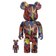 Image.台中逢甲店 BE@RBRICK BEARBRICK 400%100%庫柏力克熊 KAWS TENSION