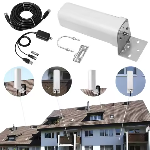 600 Miles Outdoor Digital TV Antenna ABS HD 4K Digital TV Antenna Wear Resist 1080P 39dBi Antenna fo