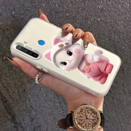 Case For Realme 5 5i 5s 6i C3 C3i Protective Phone Cute Cat And Rabbit Pattern Ultra-Thin