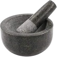 Granite Pestle and Mortar, Premium Solid and Durable Natural Spice Herb Seed Salt and Pepper Crusher Grinder Grinding Paste -16cm Comfortable and Easy to Use mortar&amp;pestle