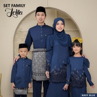 NAVY BLUE BAJU KURUNG FAMILY SEDONDON