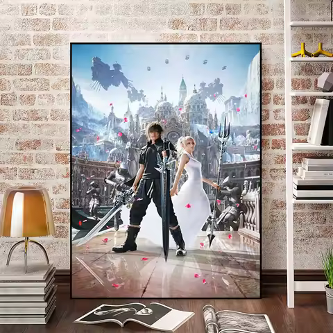 Final Fantasy XV XIII Decorative Painting Gamer Home Decorations for the Room Video Game Poster Wall