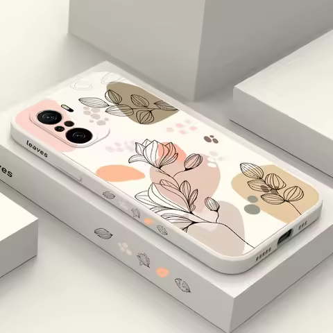 Abstract Plants Phone Case For Xiaomi Poco F8 F7 X7 X6 F6 M6 M5 M5S F5 X5 F4 X4 M4 F3 M3 X3 Pro 4G 5